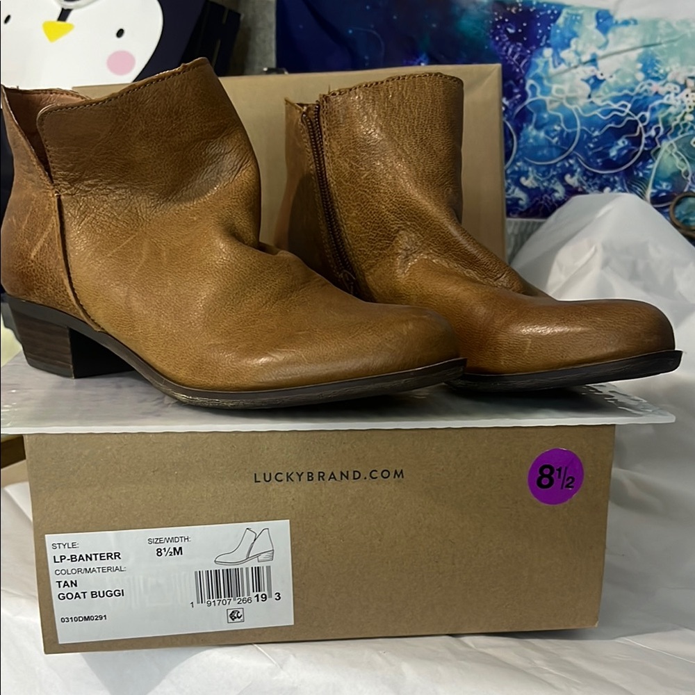 Lucky Brand Tan Chelsea Boots Timeless Design
